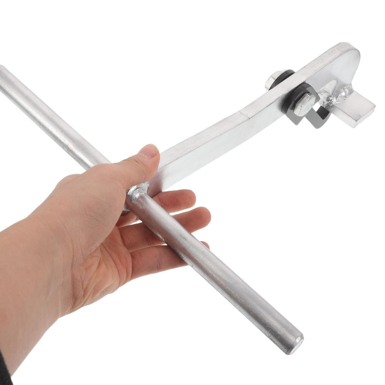 Ciieeo Robuster Schachtdeckelheber aus Stahl T förmiger Hebehaken für Kanaldeckel Ergonomischer Griff Leichtes Hebewerkzeug für Industrie und Straßeninstandhaltung