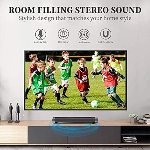 Flytop Bluetooth Sound Bar Wired & Wireless Long-Standby Knob Design Speaker for PC/Phone/Laptop/TV…