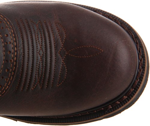 Justin Original Work Boots Men's Stampede Work Boot,Waxy Brown/Sawdust,9.5 D US