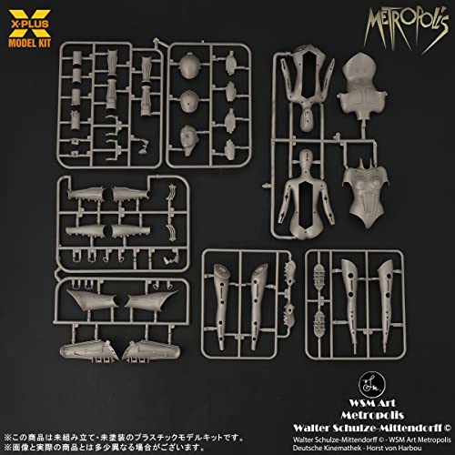 X-Plus Metropolis Maschinenmensch Silver Screen 1/8 miniatura 5