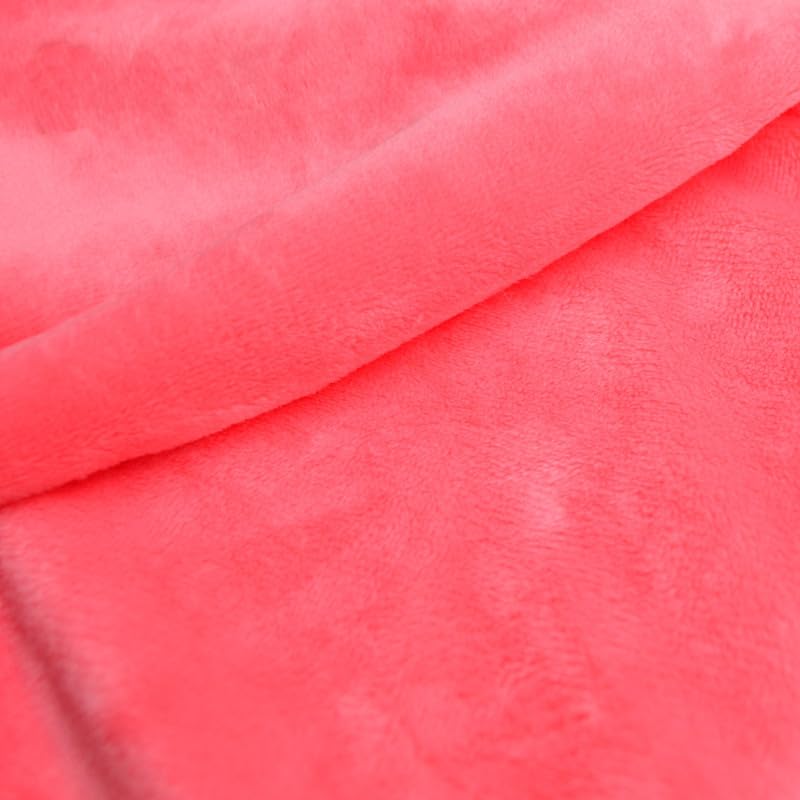tela de terciopelo peluche 6 piezas 40 * 50 cm rosa coral polar tela metro felpa patchwork costura textiles hechos a mano para decoración del hogar