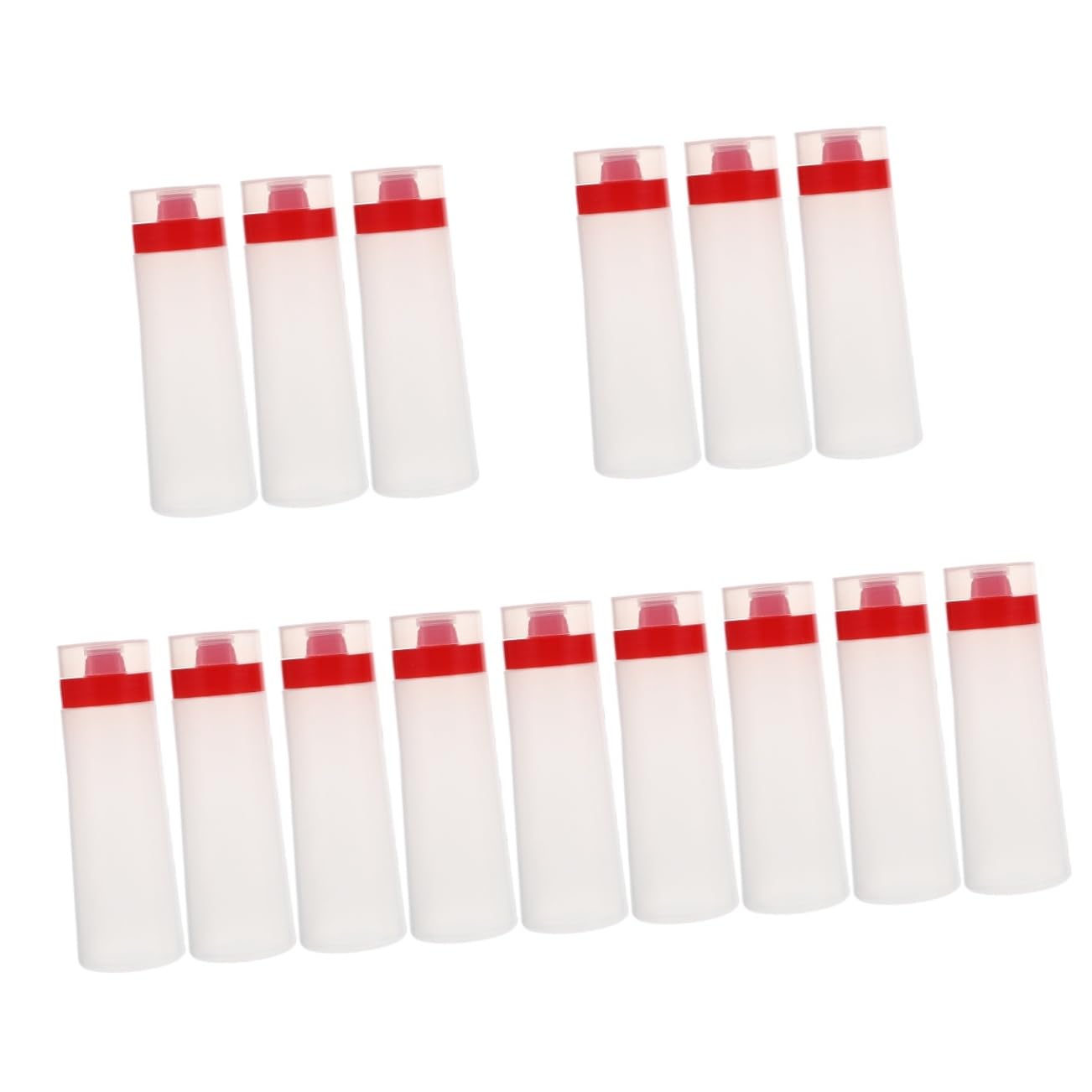 15pezzi Bottiglie Squeeze Per Condimenti Per Salsa Bbq Ketchup e Marmellata Bottiglie Ricaricabili Design Elegante Per Cucina e Ristorazione