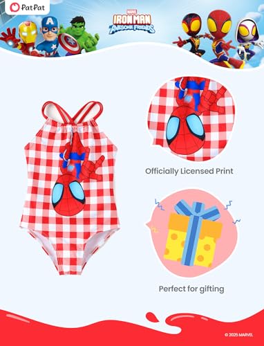Image of Disney Stitch Marvel Frozen Elsa Girls Swimsuits UPF 50+ One Piece Bathing Suits Sport Summer Swimwear for Kids Size 3-13Y