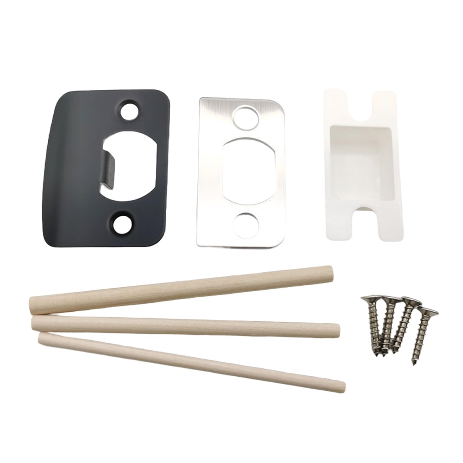Home Door Hardware Set Featuring Strikes Plate Door Set Home Security Hardware Quick Fixing Interior Plate
