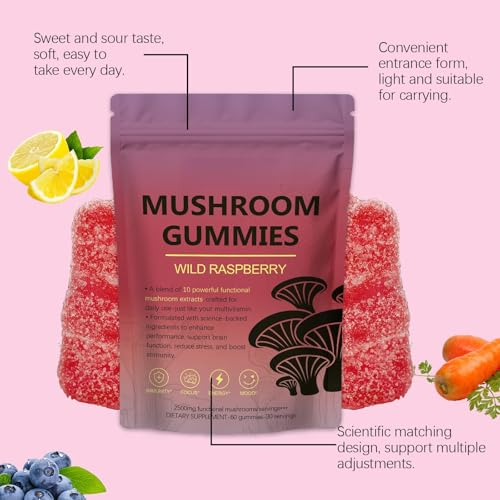 Gummies stimulant la concentration pour lutter contre la fatigue mentale
