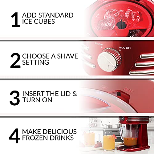 Nostalgia Retro Classic 40-Ounce Beverage Station Perfect Frozen Drink Machine For Slushies, Daiquiris, And Margaritas, 40 Oz, Red #TOP3