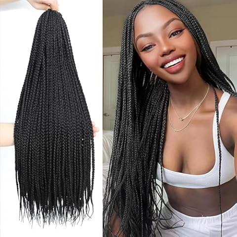 22inch Pre Looped Box Braids Crochet Hair Cover