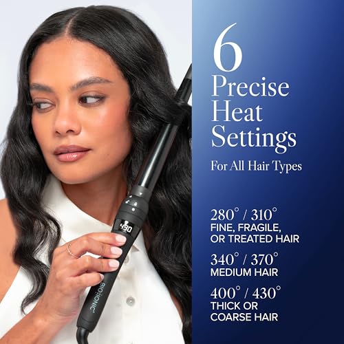 Image of Bio Ionic Twist 3-in-1 Interchangeable Curling Iron & Wand Set, 1 Handle with 3 Swappable Ceramic Barrels (0.5 inch Wand, 1 inch Tapered, 1.25 inch Clip), Ionic, Dual Voltage, All Hair Types