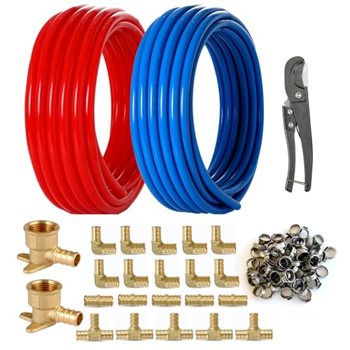 GUOFIS 1/2 Inch PEX-B Pipe/Tool Kit
