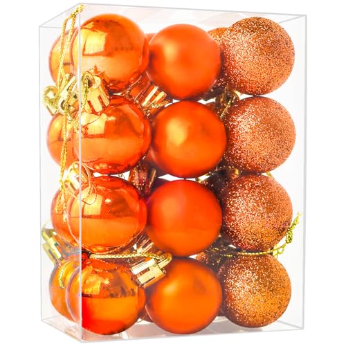 24 Stücke 30mm Weihnachtskugeln Mini Christbaumschmuck Kugeln Mini...
