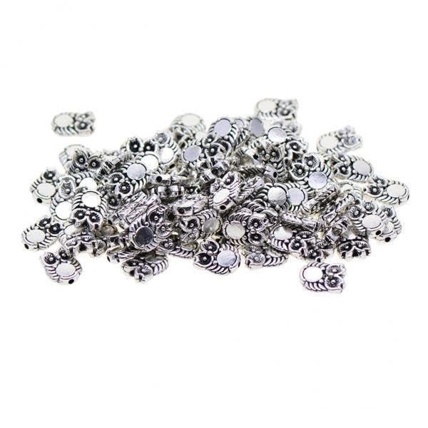SNAPPSY 2x100x Tibetan Silver Owl Spacer Metal Loose Beads Jewelry DIY Bracelet Making-picture-24