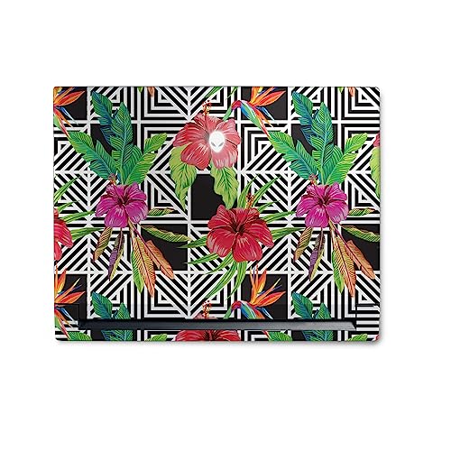 Image of MightySkins Skin Compatible with Alienware M18 R1 (2023) Full Wrap Kit - Pop Hibiscus | Protective, Durable, and Unique Vinyl Decal wrap Cover | Easy to Apply & Change Styles | Made in The USA