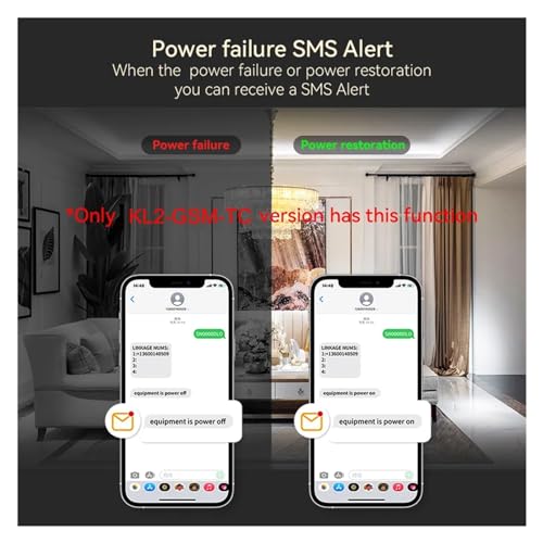 Alerta fallo energía y abridor de puerta con sensor temperatura gsm 7