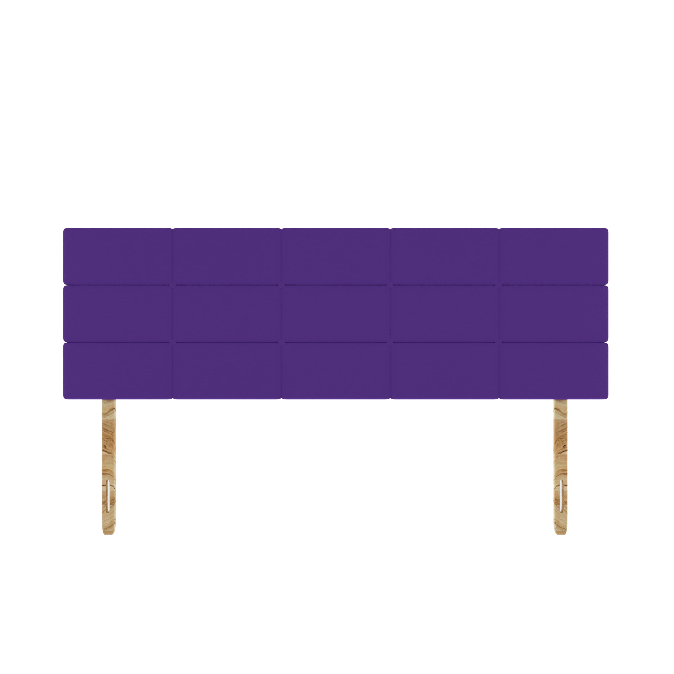 SANA SLEEP Rio Naple Suede HeadBoard - Luxury 20" Upholstered Design for Divan Beds - Multiple Fabric Options for Bedroom and Hotel Furniture- 3FT Single - Plum — image 1