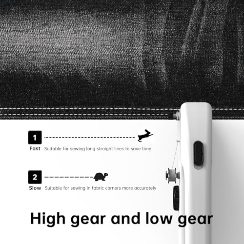 Image of Unique sewing experience: Handheld sewing machine with storage box, portable package,mini sewing machine for travel, including various accessories and tools