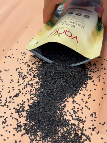 Image of Vana Origin Black Sesame Seeds from 200gm| Cold-Pressed Grade| Black Til Seed from Meghalaya | Kaale Til Whole Fresh and Natural Unhulled Kale /Black Til Seed
