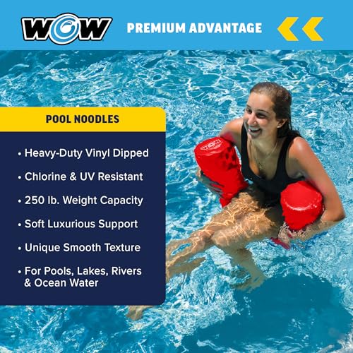 Image of World of Watersports First Class Foam Pool Noodles for Swimming and Floating, Pool Floats, Lake Floats