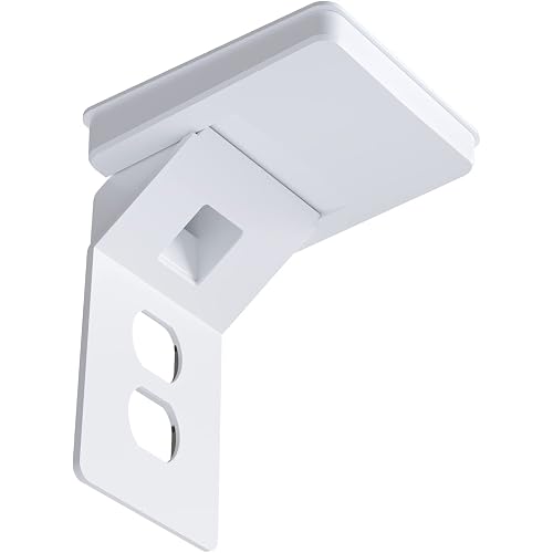 ECHOGEAR Outlet Shelf for Standard Outlets - Built-In Cord Storage & Room for Bulky Plugs - Quick Install w/ Included Hardware - 5.7" Wall Profile, 5" Shelf Width, 6.9" Height