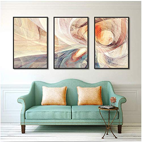 Tableau moderne aux lignes psychédéliques pour un salon design