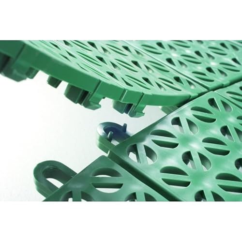 Flexible Plastic Fliesen 55,5 x 55,5 cm Outdoor & Garten, Grau, Entwässerung und Selbsthemmung. 4 Stucke