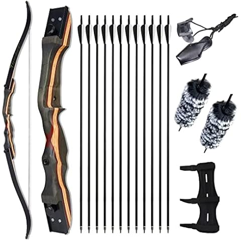 TOPARCHERY 62" Recurve Bow,Bow and Arrow Adult Archery Bow Set - for Beginner or Adults Cover