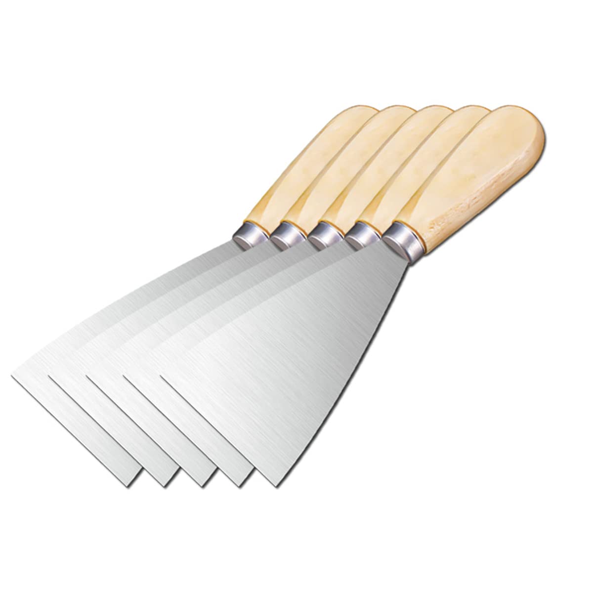 Nóż do skrobaków, skrobak do tapet, skrobak do farb do rozprowadzania szpachli i błota do płyt kartonowo-gipsowych, taśmowanie, skrobanie farby, 5 szt., 3,5 cala (Size : 3.5inch)