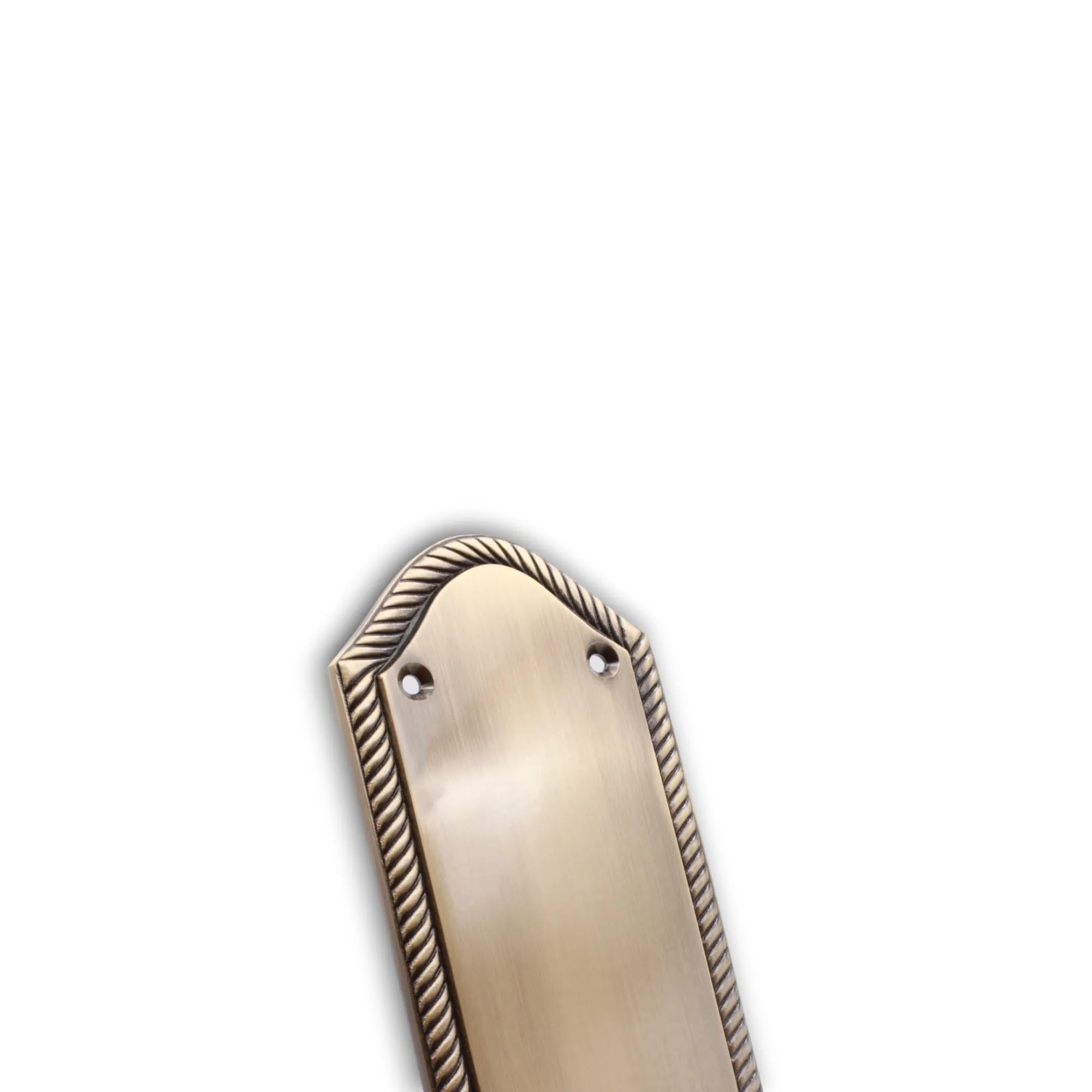 Infinity Decor Plaque de protection en laiton antique avec bords torsadés style géorgien 300 x 75 mm – Idéal pour porte intérieure ou extérieure