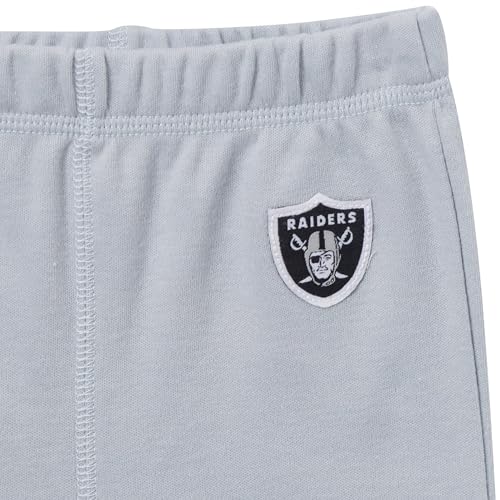 Gerber NFL Team Baby Girls' 3-Piece Onesie Bodysuit, Pants & Headband Set, Raiders, 3-6 Months - image 6