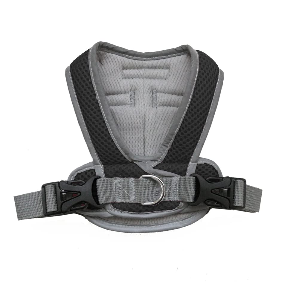 Precision Snap N Go Sport - Pettorina per cani in rete robusta, da 3,2 a 31,8 kg, facile da indossare, regolabile, da XS a XL, morbida e morbida, taglia S, colore nero
