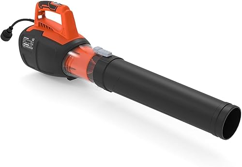 Yard Force Soplador eléctrico de hojas YF13JBL de 13 A con velocidad de 14000 RPM, velocidad de aire de 130 MPH, volumen de aire de 630 CFM, peso