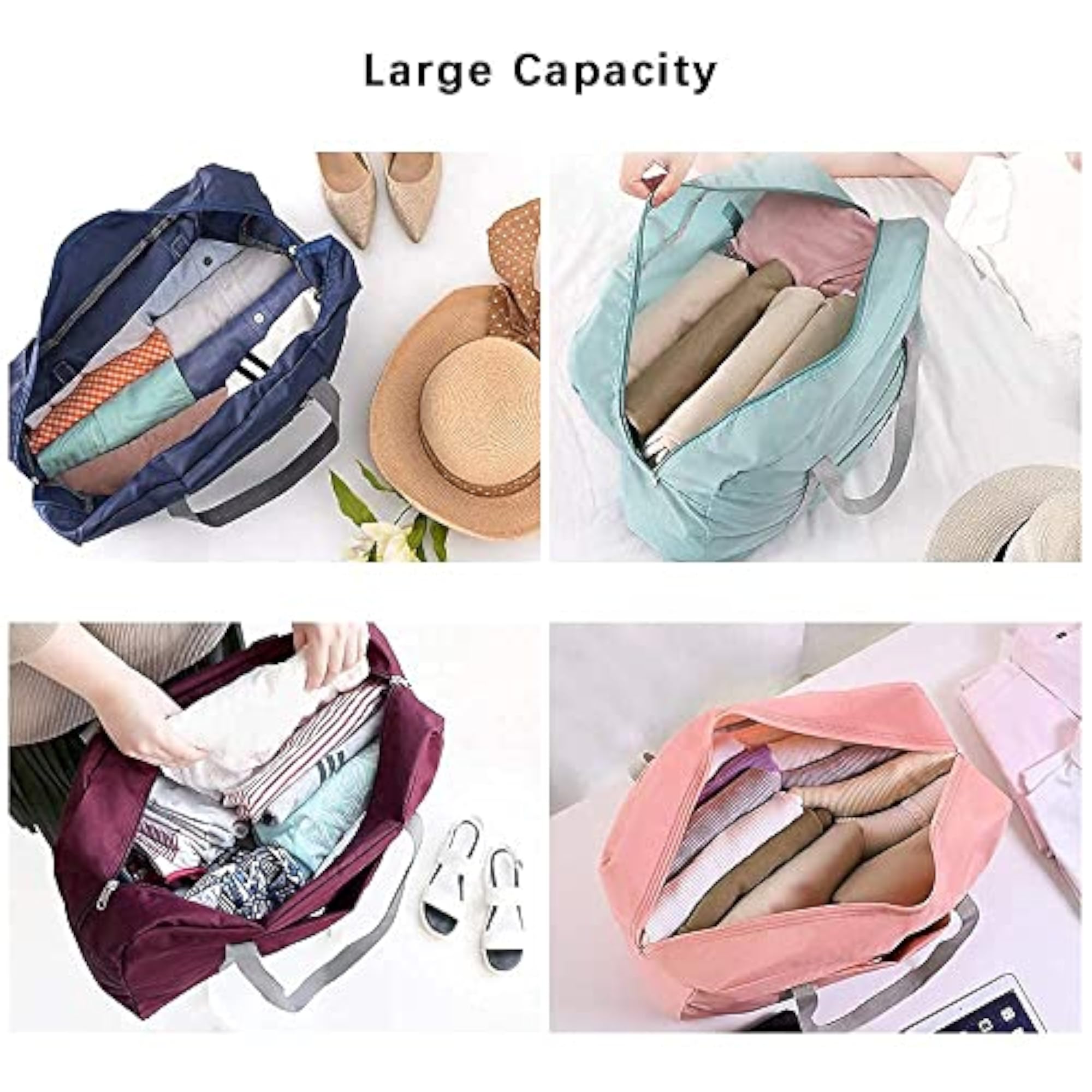 Travel Portable Nylon Duffle Bag, Waterproof Sport