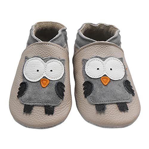 Bemesu Krabbelschuhe Baby Lauflernschuhe Weicher Leder Babyschuhe...