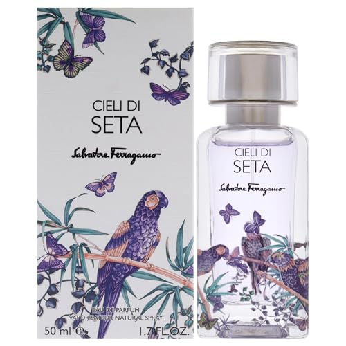 Ferragamo Cieli di Seta EdP, línea Storie di Seta, Eau de Parfum para mujer, capacidad: 50 ml