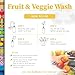 Truly Free Fruit and Vegetable Wash Refills | Veggie Wash Removes 99% Dirt & Wax | Plant-Based Produce Cleaner Spray | No Aftertaste, Made in USA | Fragrance-Free, 16oz (Pack of 3)