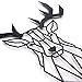 Hoagard Deer Head Metal Wall Art - Decoración geométrica para Pared -...