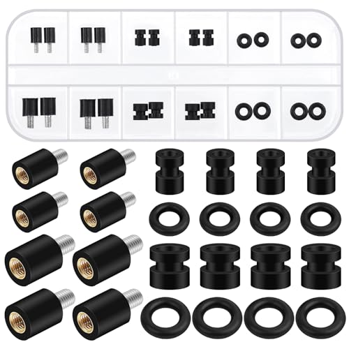 Mardatt 24Pcs M2 M3 Anti-Vibration Standoffs with Rubber Damper Balls Kit, Flight Controller...