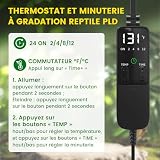 GlowUp lampe chauffante dôme E27 300 W avec thermostat PID photo 4