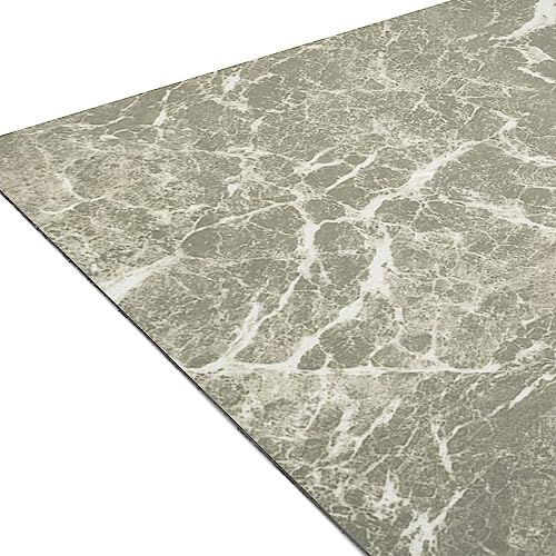 Image of Nexus Self Adhesive 12-Inch Vinyl Floor Tiles, 20 Tiles - 12 inch x 12 inch, Grey Marble - Peel & Stick, DIY Flooring for Kitchen, Dining Room, Bedrooms & Bathrooms by Achim Home Decor