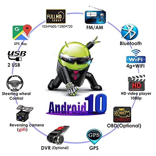 Autoradio Android para Smart Fortwo 2005-2010 con GPS de 9 pulgadas y WiFi 5
