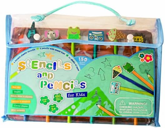 Meadow Kids Stencils and Pencils Blue