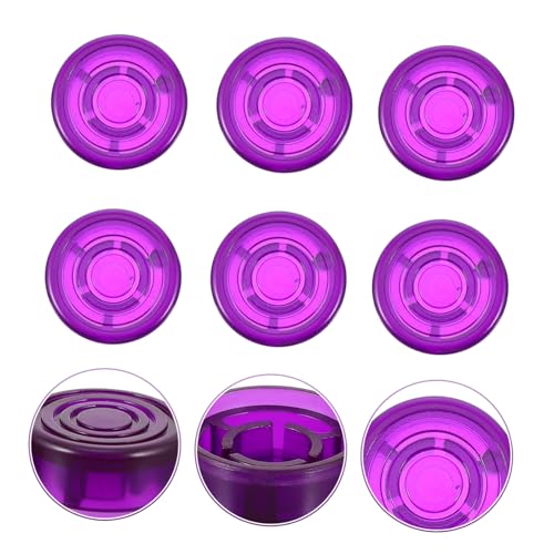 Happyyami 6個 ギターエフェクターフットスイッチカバー 透明プラスチック製 耐摩耗性安定性向上 エレキギター用ペダル保護キャップ
