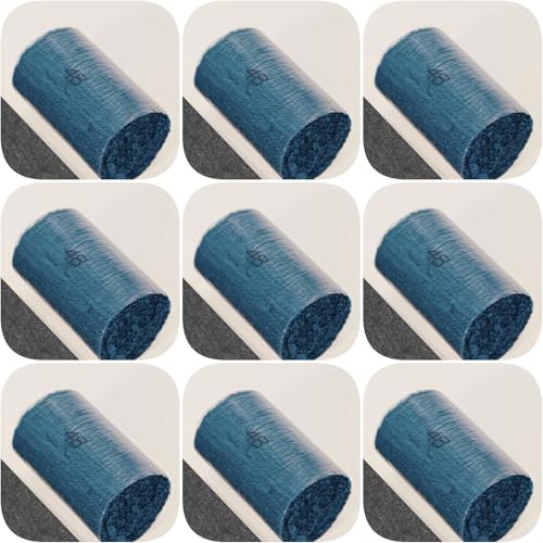 Image of Yglnden 10 Bundles Latch Hook Kit Colorful Yarn Bundles Cut Rug DIY Latch Hook Yarn for Handmake Craft Sewing Knitting for Adults (10 Bundles# Dark Blue C)