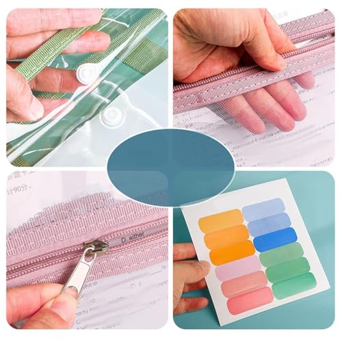 Image of Expandable A4 File Folder Organizer | Document Storage Bag with Multiple Pockets | Durable Multicolor Case for Office, School, Bank, Hospital & Home Use (A4 Size Multifunctional Bag)