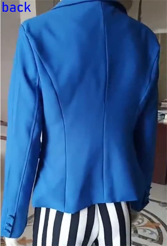 Andongnywell Women's Formal Two Button Slim Fitted Office Work Blazers Jackets Suits Plus Size Blazer Jacket Overcoats3