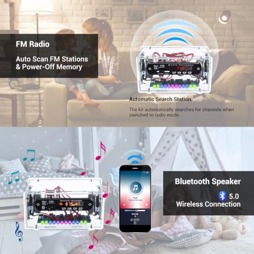 MiOYOOW DIY Bluetooth Speaker Kit with FM Radio for School and Home Use - Image 6