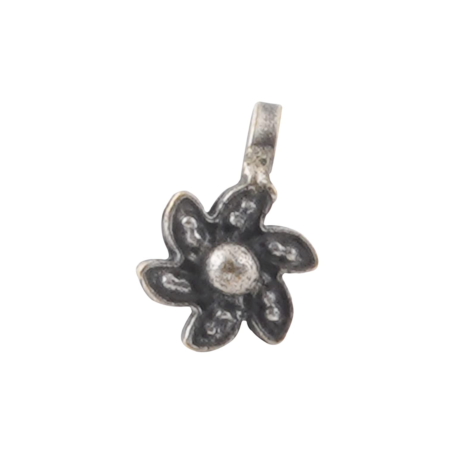 teejh Vrita Silver Oxidised Nosepin-picture-21