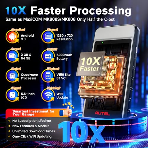 Autel Scanner MaxiDiag MD906 PRO, 2026 MD906PRO OBD2 Automotive Diagnostic Tool for Full System Same as MD909 PRO, Lite Ver. of MaxiCOM MK808S MK808S, CAN FD OBDII Scanner for All Car, 11 Services FCA - Image 8