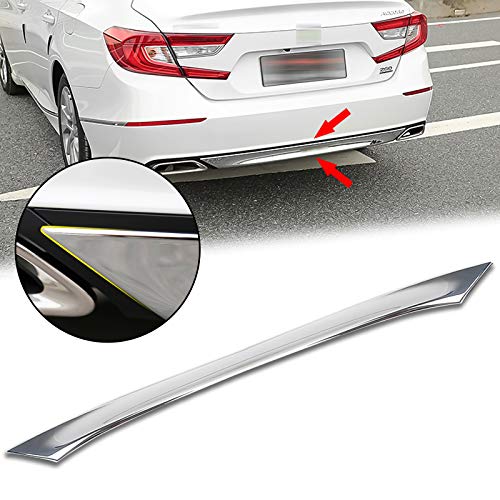 Xotic Tech Rear Bumper Lower Lip Cover Trim, Chrome, Compatible with Honda Accord 10th Gen 2018-2022