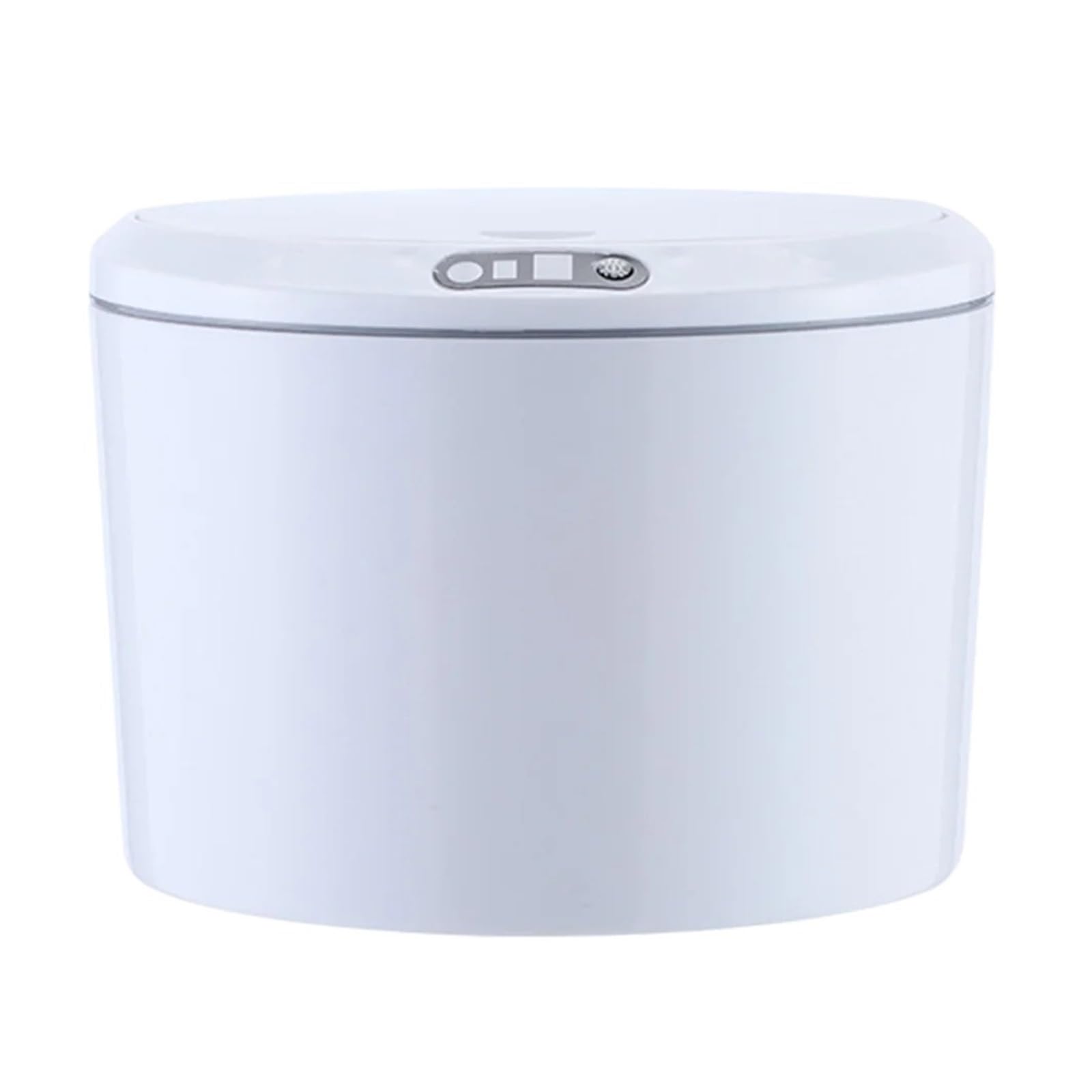 Automatyczne Kosze Na Śmieci 3L Mini Wiadro Wymienny Czujnik Elektryczny Kosz Biurko Akcesoria Do Czyszczenia W Domowym Biurze Kompaktowość I Stabilność(White Battery)