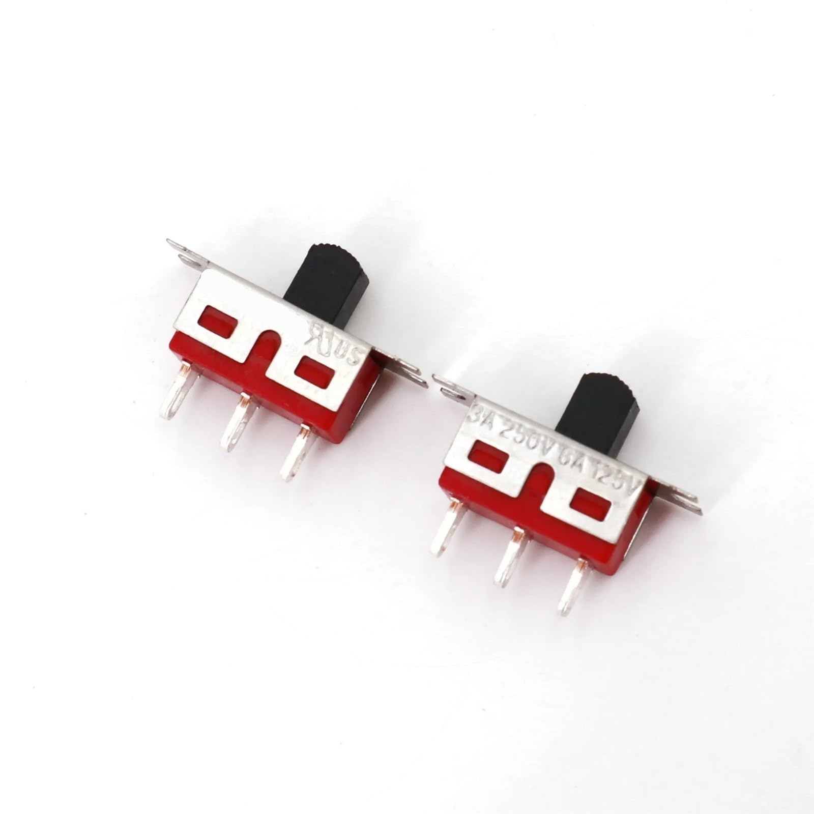 Interruptor Deslizante Vertical de micropines， Paquete de 5 miniinterruptores deslizantes SPDT de 3 Pines y 2 Posiciones TS-13 ON-ON